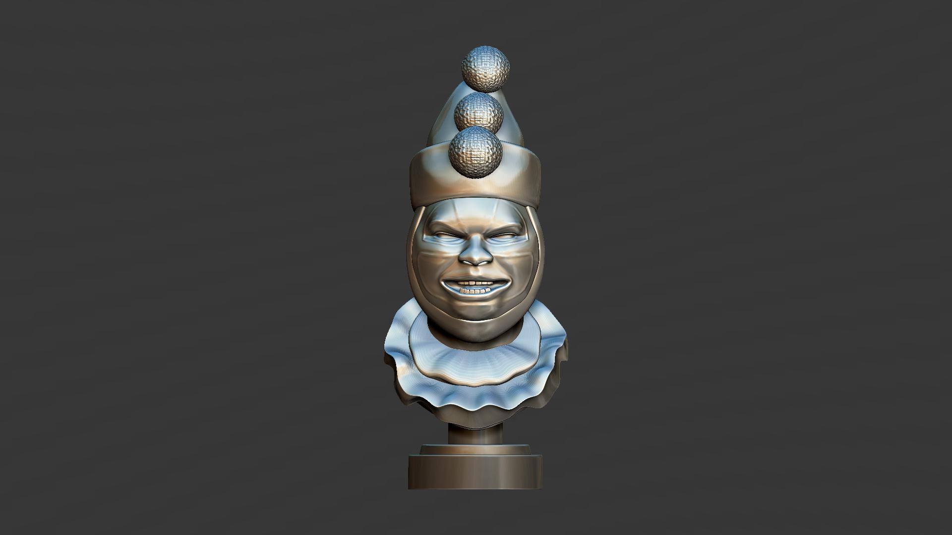 Pogo The Clown Bust - SK Series 3d model