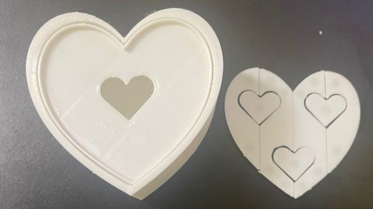 Thangs Valentine’s Day Contest - Jigsaw Heart Box - Remix of Simple Heart Box with Lid 3d model