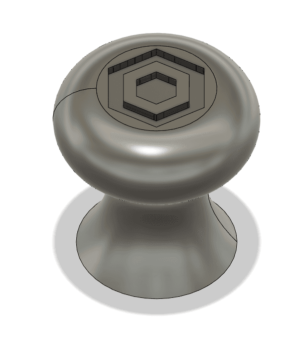 Replacement cabinet door knob 3d model