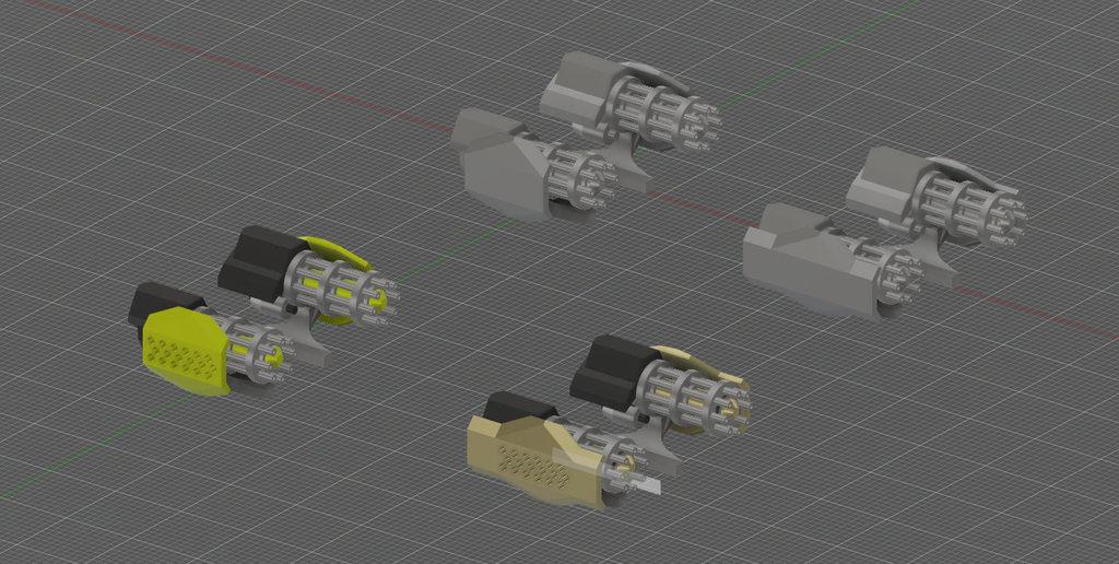 labadorian gatling gun 3d model