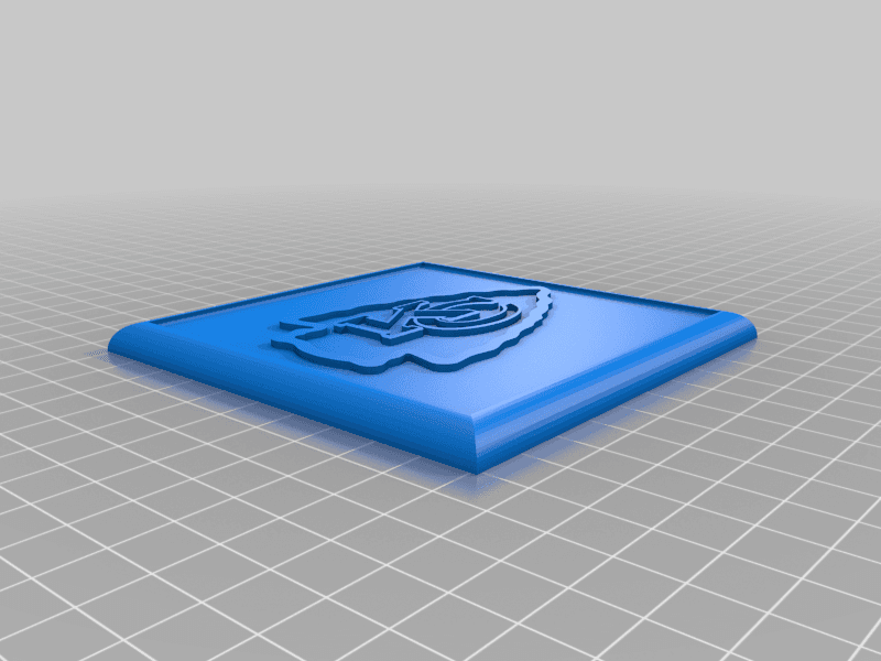 KC Chiefs Drink Coaster 3d model