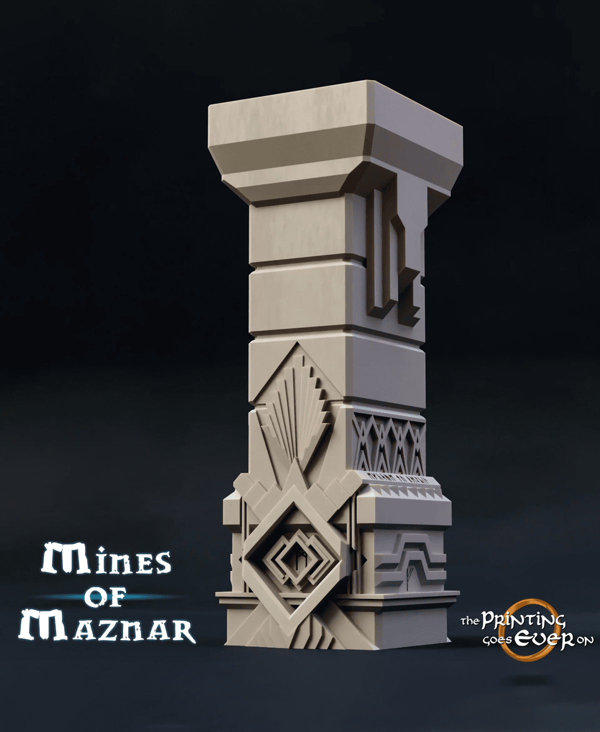 Dwarven Column - B 3d model