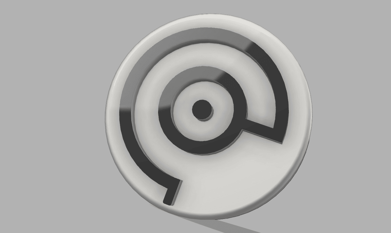 POKEMON UNOWN NON-MMU FRIDGE MAGNET “C” 3d model