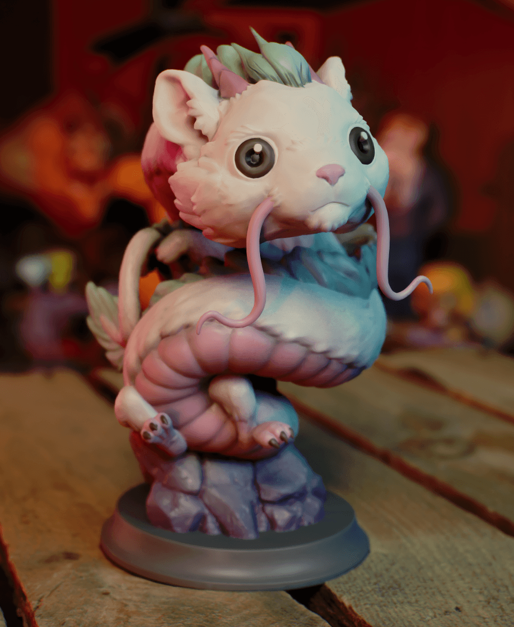 Lil Haku - Cute Ghibli Dragon 3d model