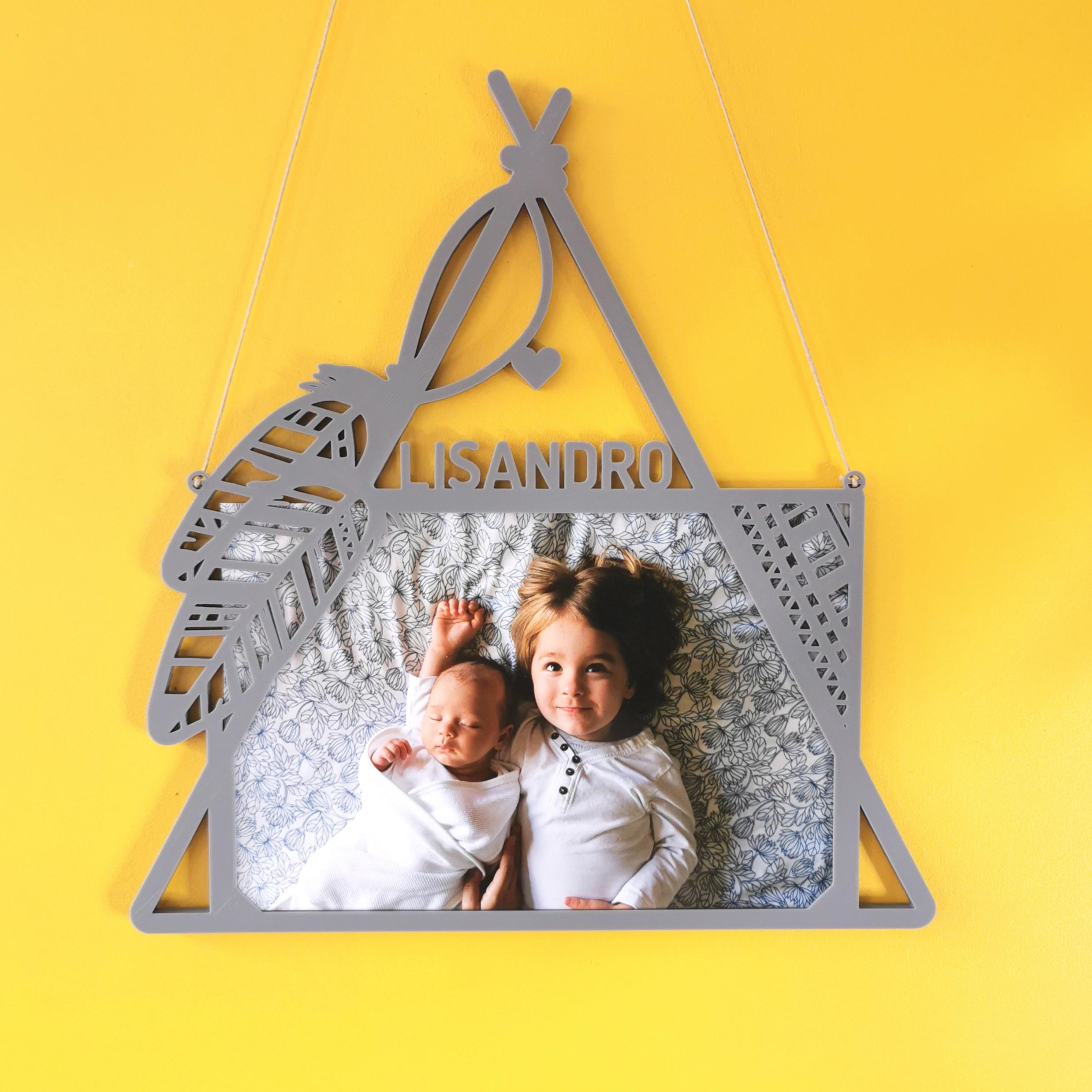 Cadre photo personnalisable Tipi 3d model