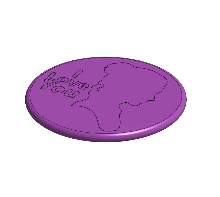 I Love You, I Know Coasters 3d model