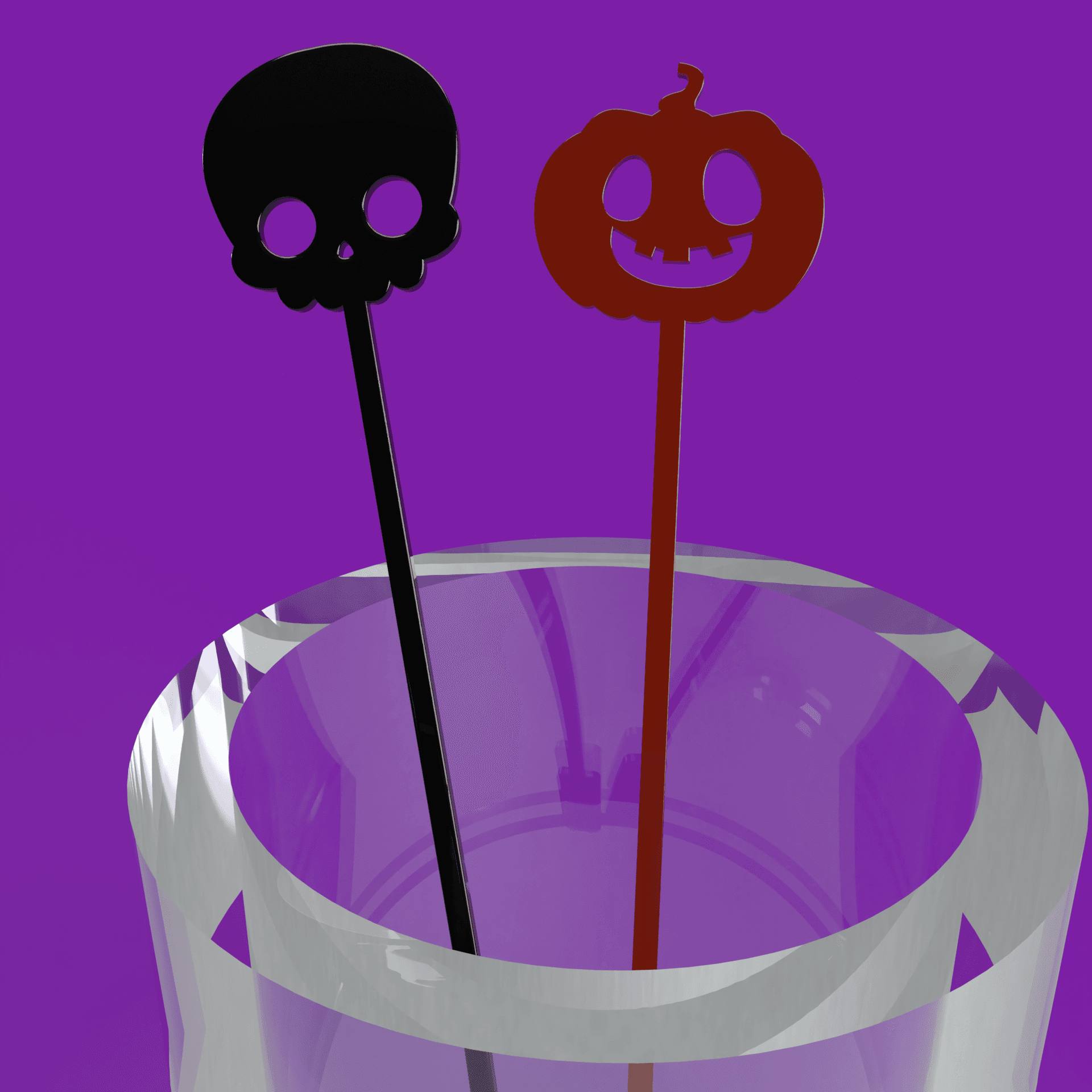 Halloween Cocktail Stirrer 3d model