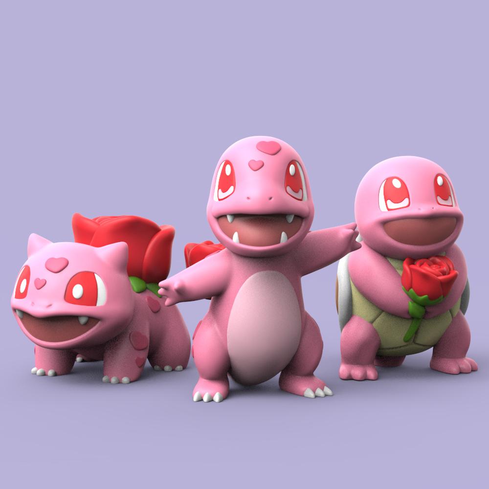 Valentine 3 Kanto Starter 3d model