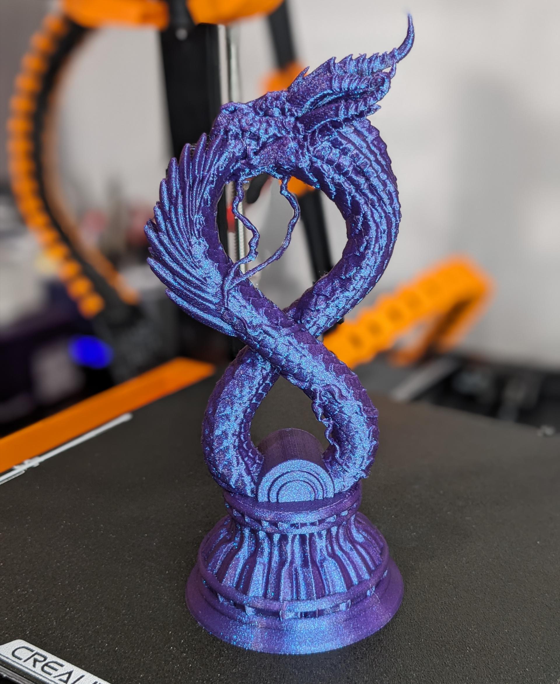 Ouroboros Dragon (Pre-Supported) - Made on an Ender 3 V3 KE - 3d model