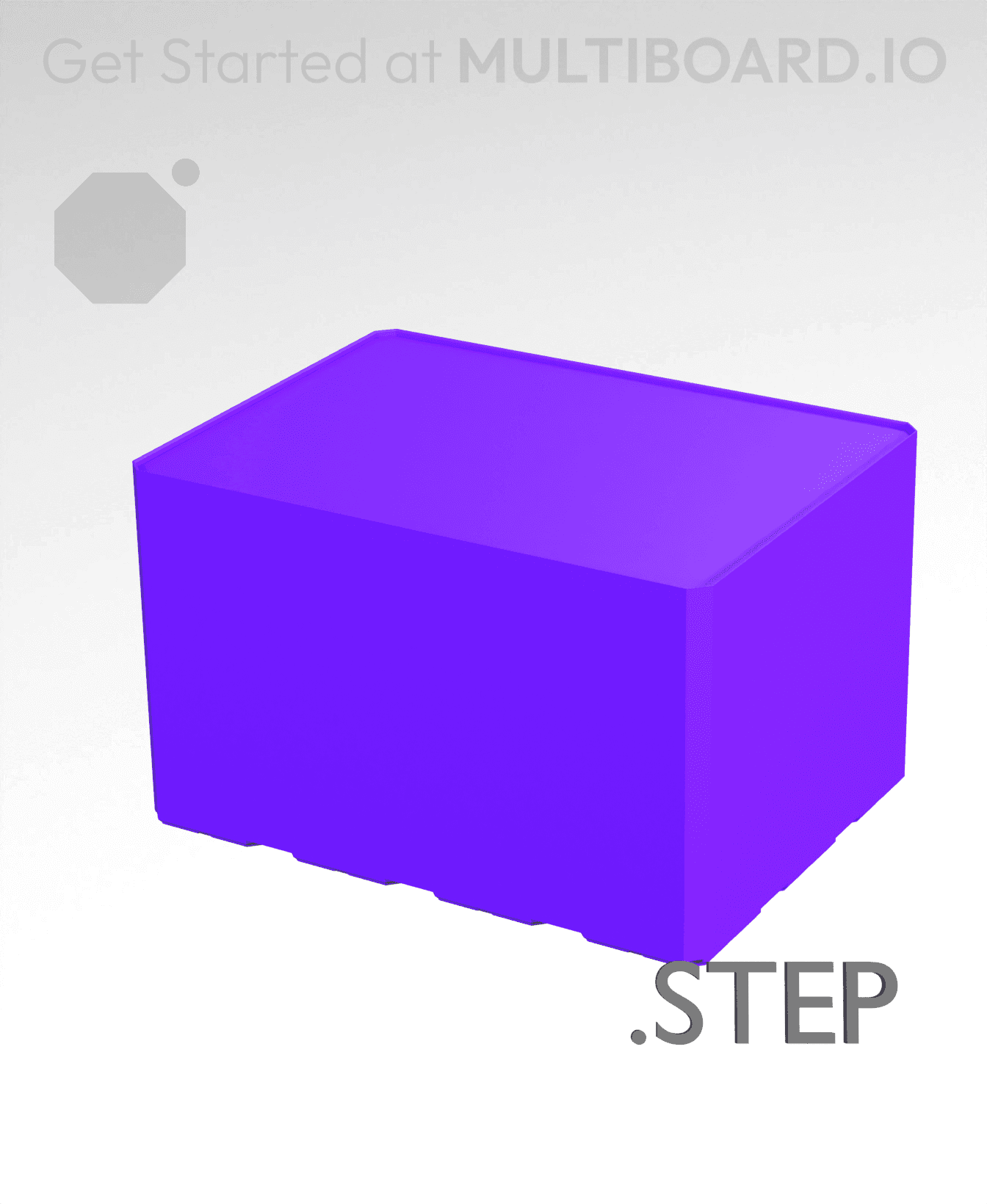 4x3x2·5 - Multibin Insert - STEP Remixing File 3d model