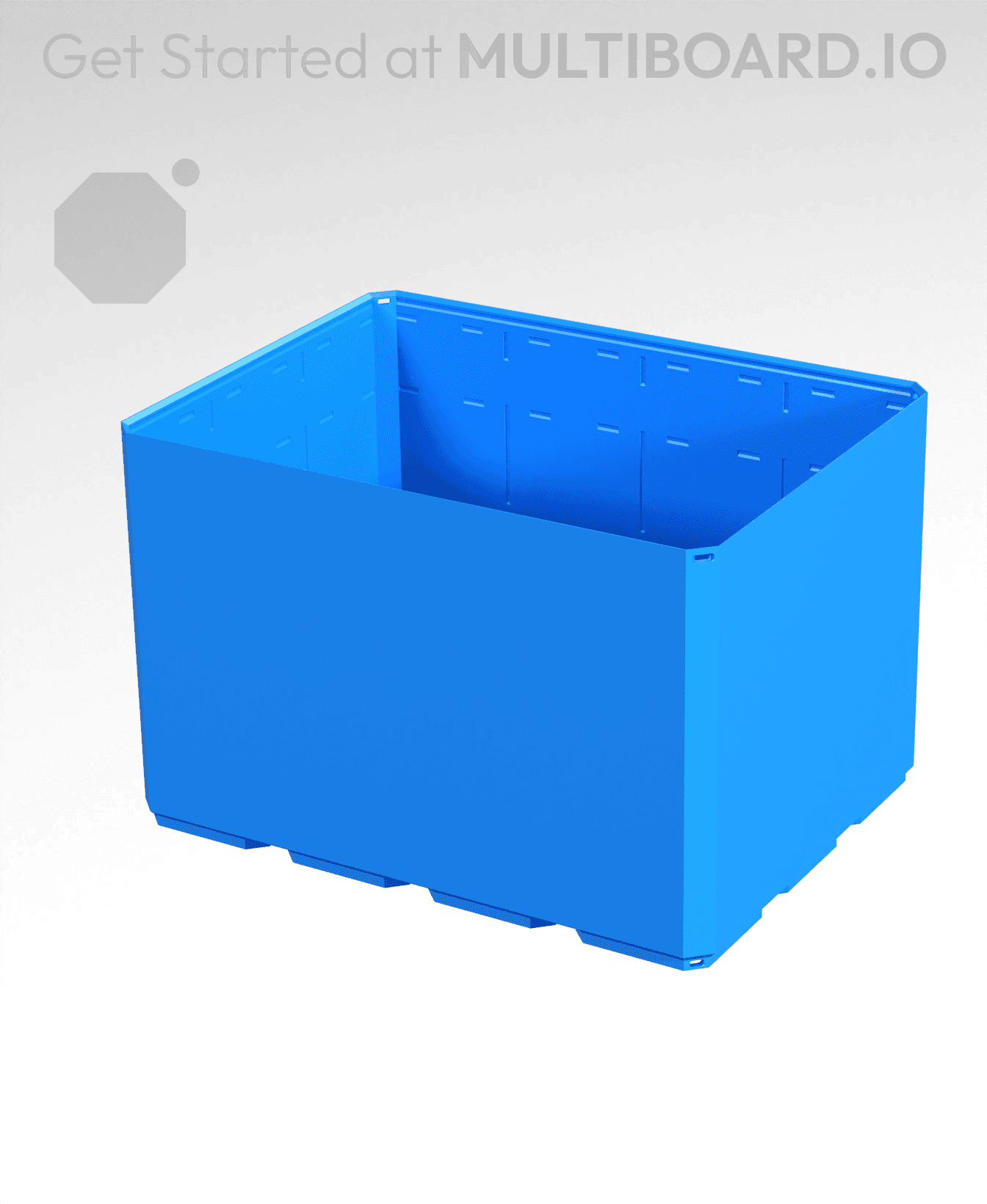 4x3x2.5 - Simple Walls - Multibin Shell 3d model