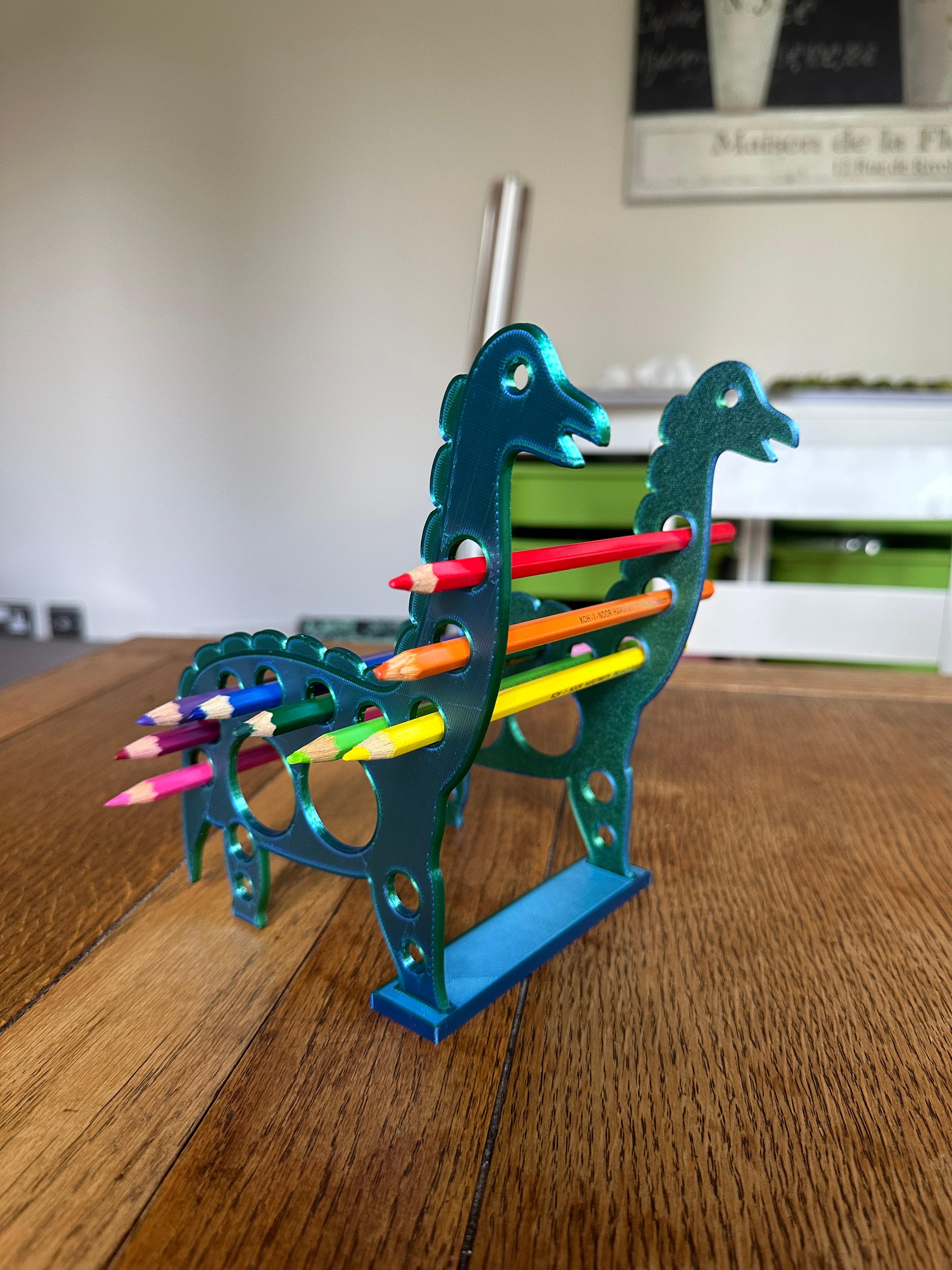 Dino Pencil Bench - BackToSchool 3d model