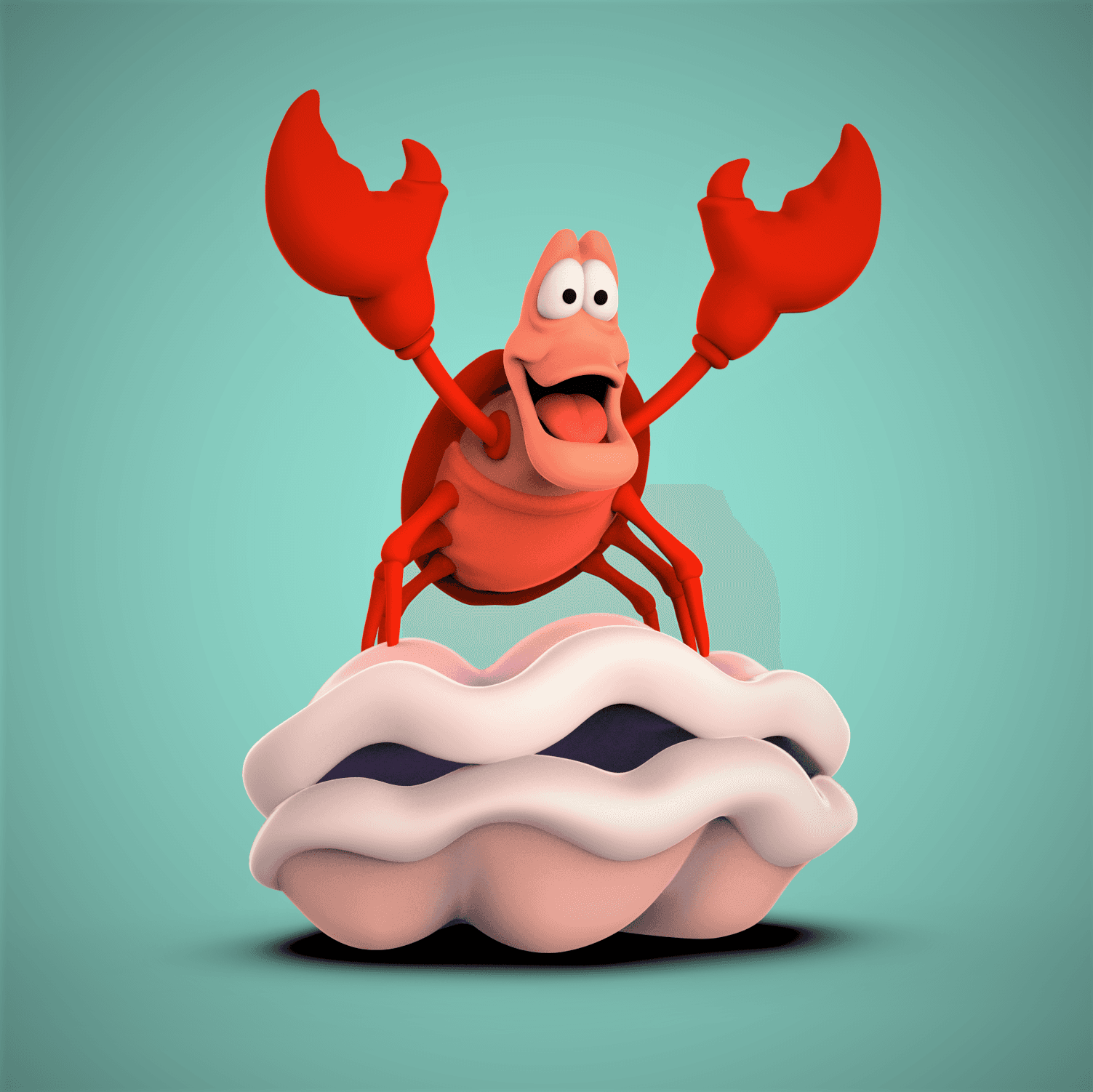 Sebastian -Little Mermaid 3d model