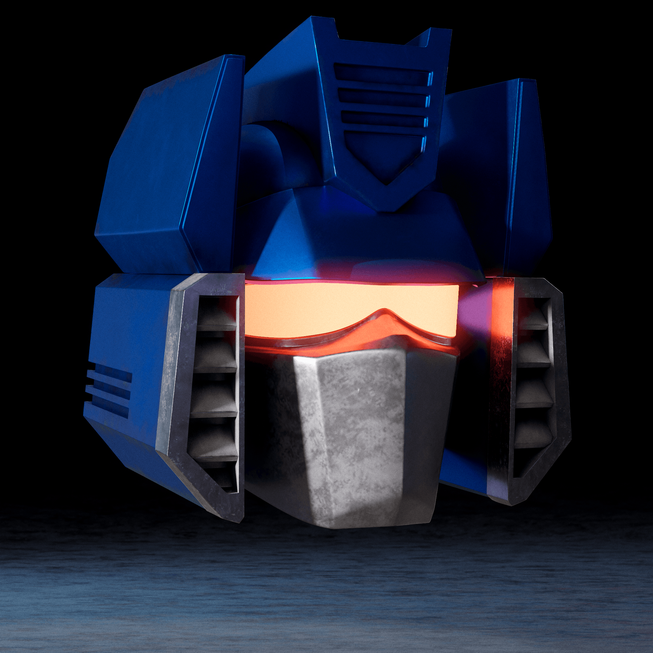 G1 Soundwave Helmet 3D Printer File STL 3d model