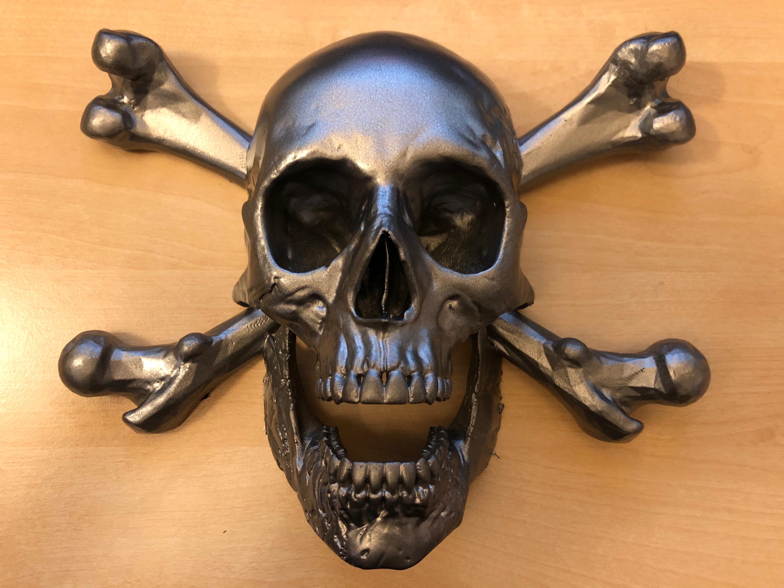 Pirate skull - Scan from real bones and skull 3d model