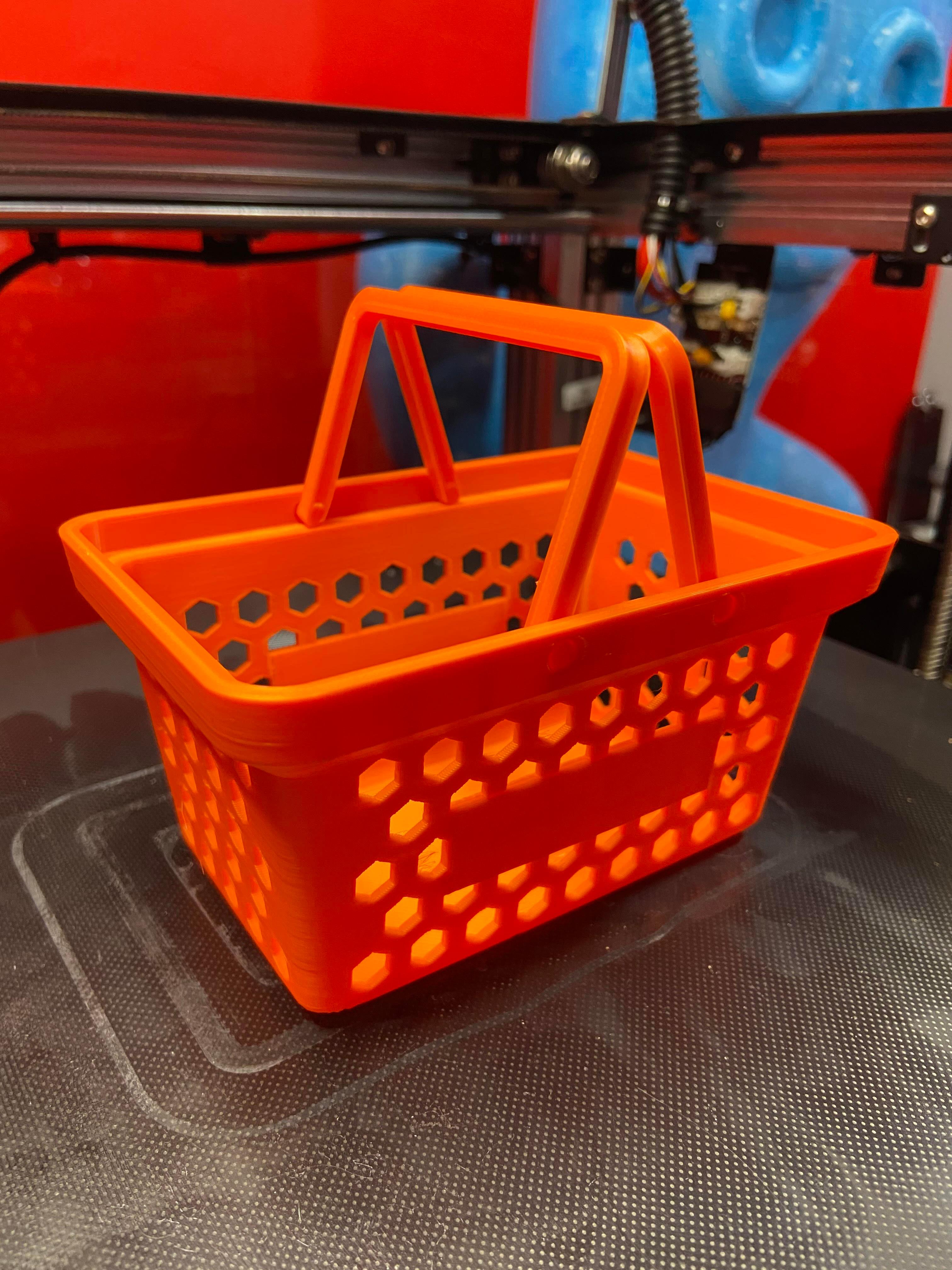 Desk Shopping Basket (Support Free) 3d model