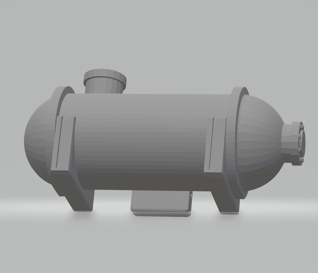 FHW: Terrain Silos horizontal tank A (BoD) 3d model