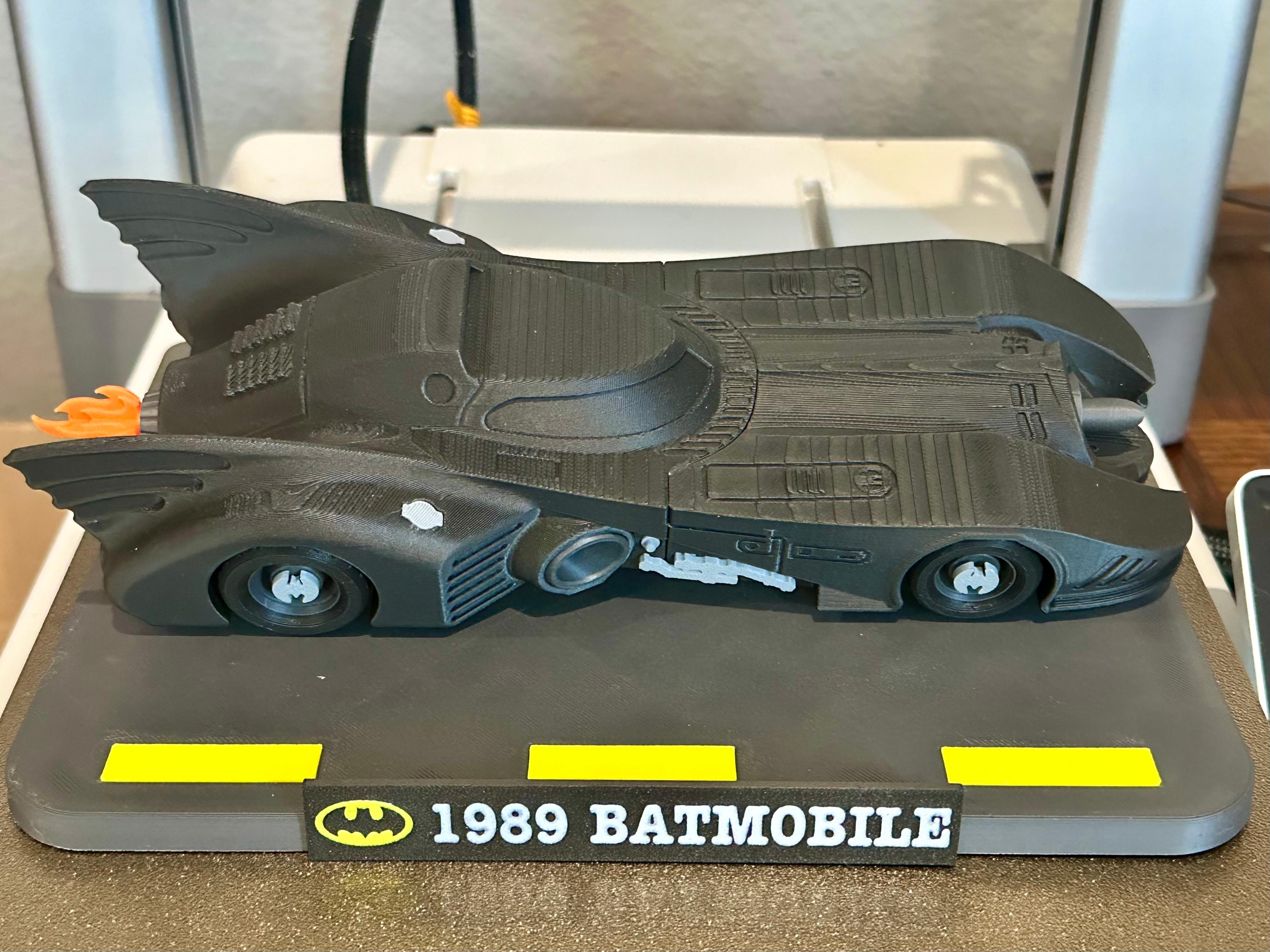 1989 Batmobile Kit (No Support, No AMS, No Glue) 3d model