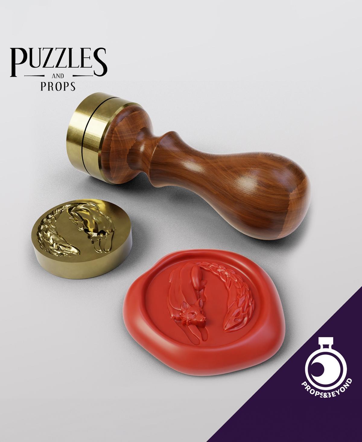 Wax Seal - Fox 3d model