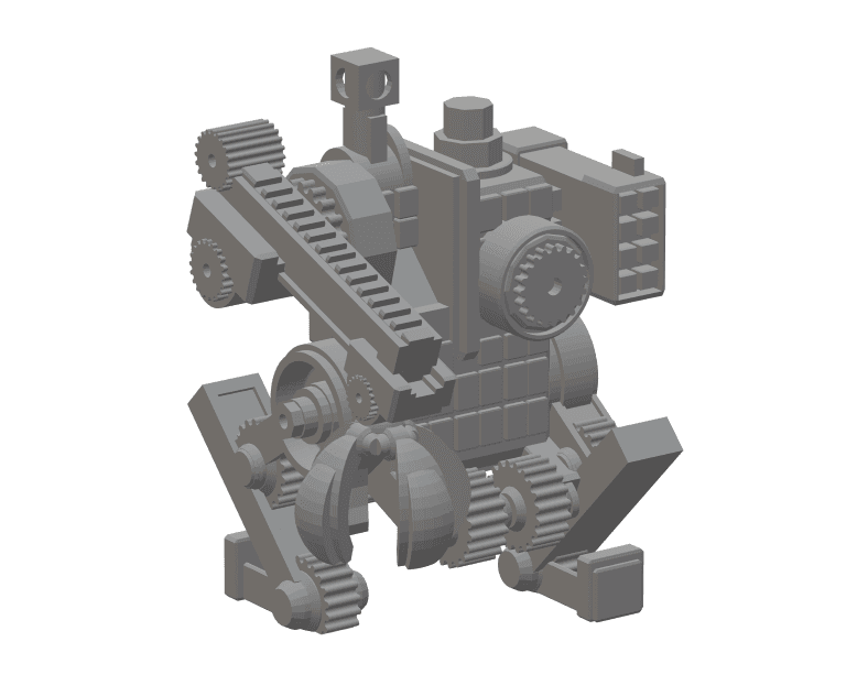 FHW Worker bot Crusher Drone Concept 3d model