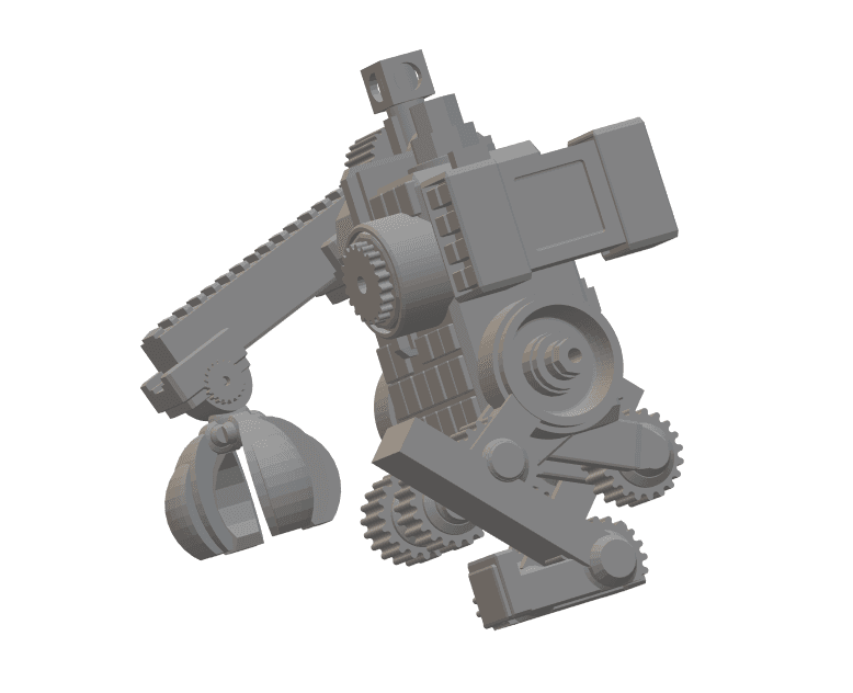 FHW Worker bot Crusher Drone Concept 3d model