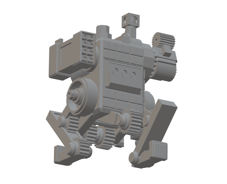 FHW Worker bot Crusher Drone Concept 3d model