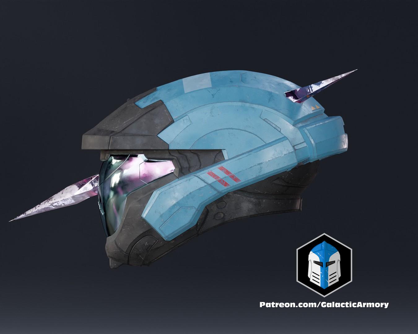 Halo Reach Air Assault - Kat Helmet - 3D Print Files 3d model