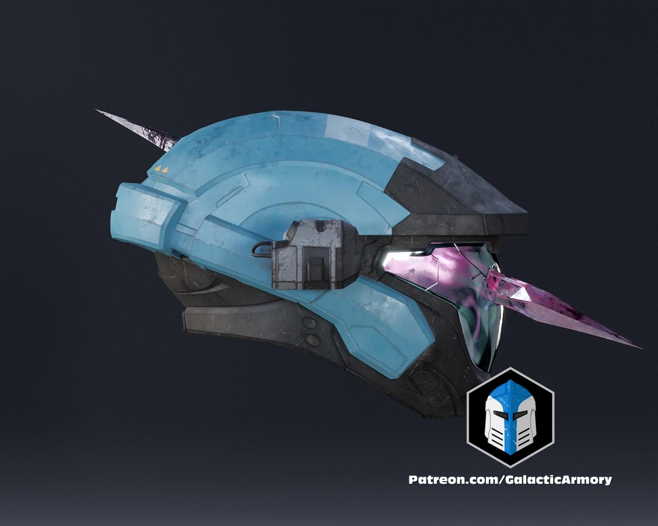 Halo Reach Air Assault - Kat Helmet - 3D Print Files 3d model