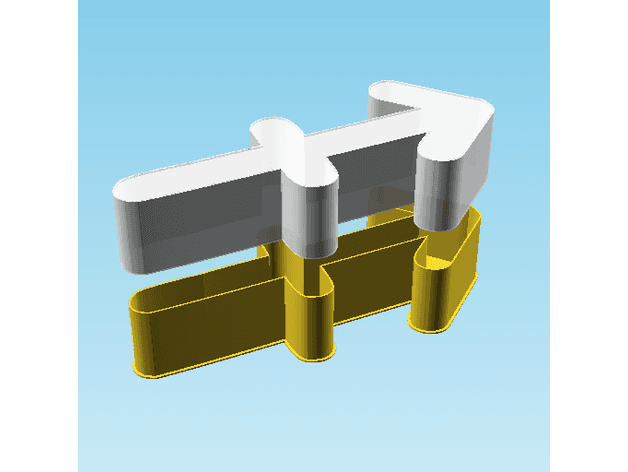 Sagittarius symbol, nestable box (v2) 3d model