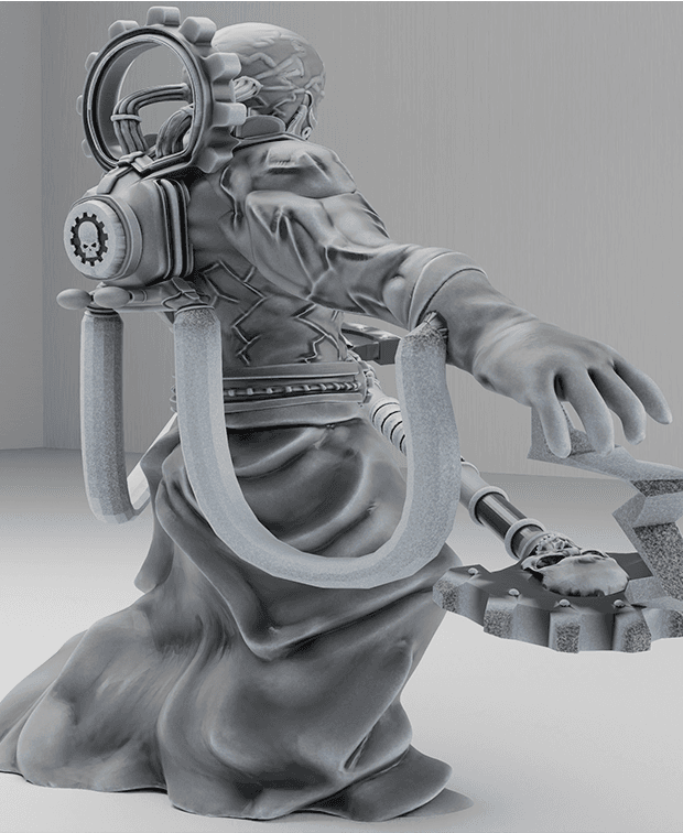 ADEPTUS MECHANICUS - FULGURITE ELECTRO PRIEST WARRIOR 3 W40K 3d model