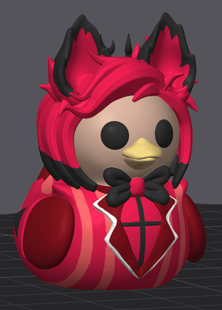 Alastor Duck - Hazbin Hotel Rubber Ducky 3d model