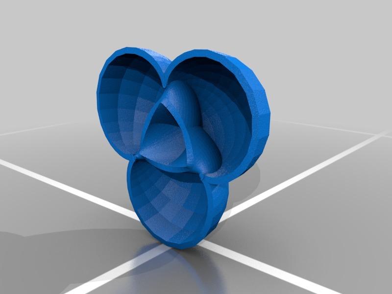 Radioactive Wente Torus Cut - Minimal Surface #12 3d model