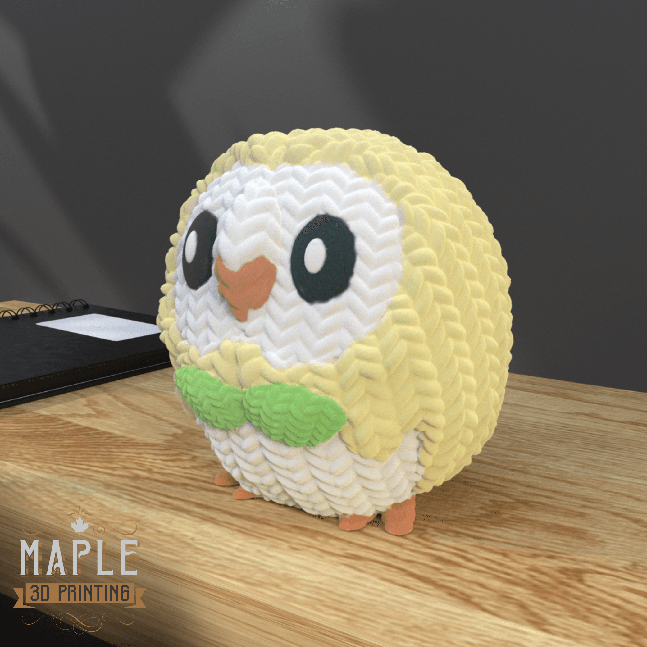 Knit Rowlet - Support Free - Pokemon 3d model