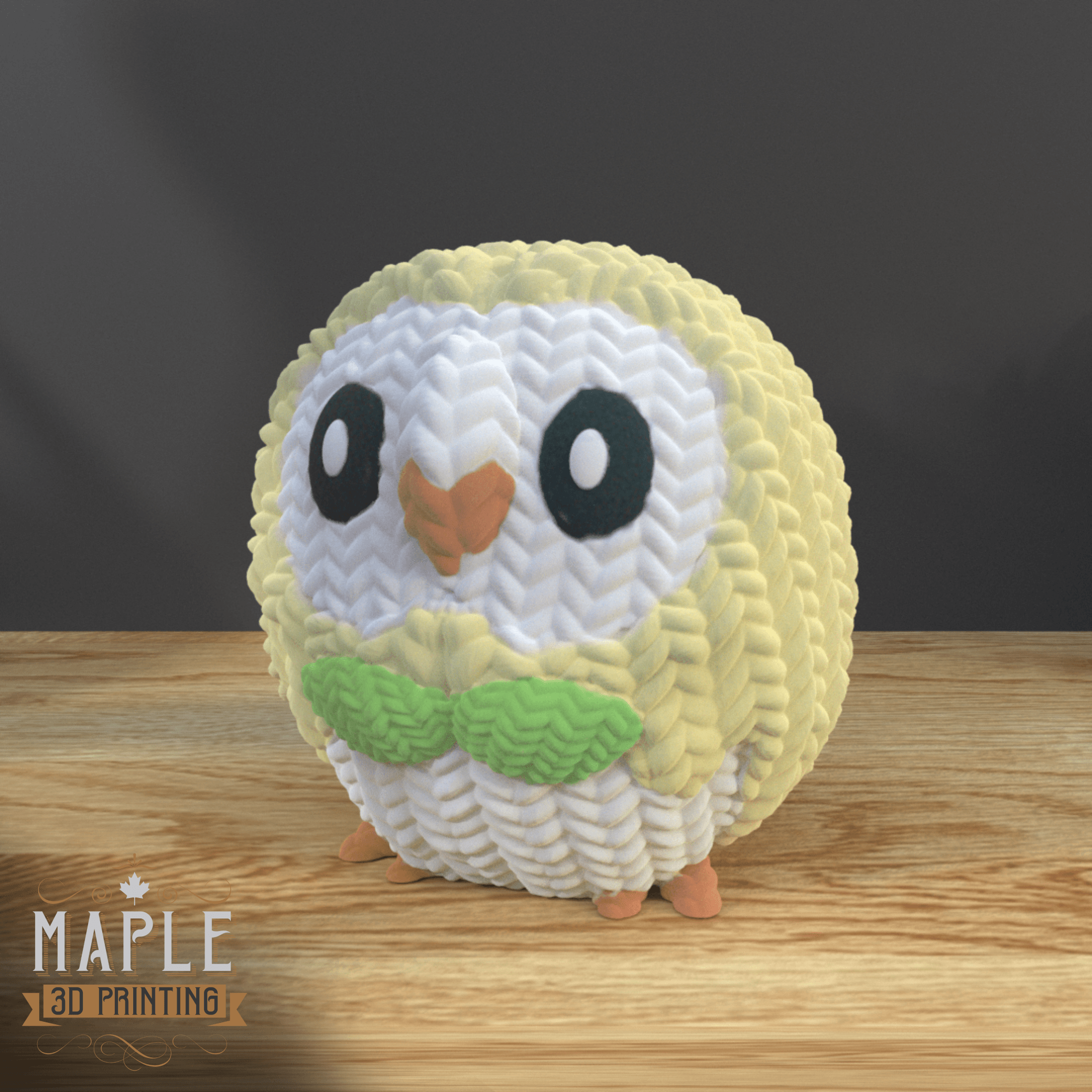 Knit Rowlet - Support Free - Pokemon 3d model