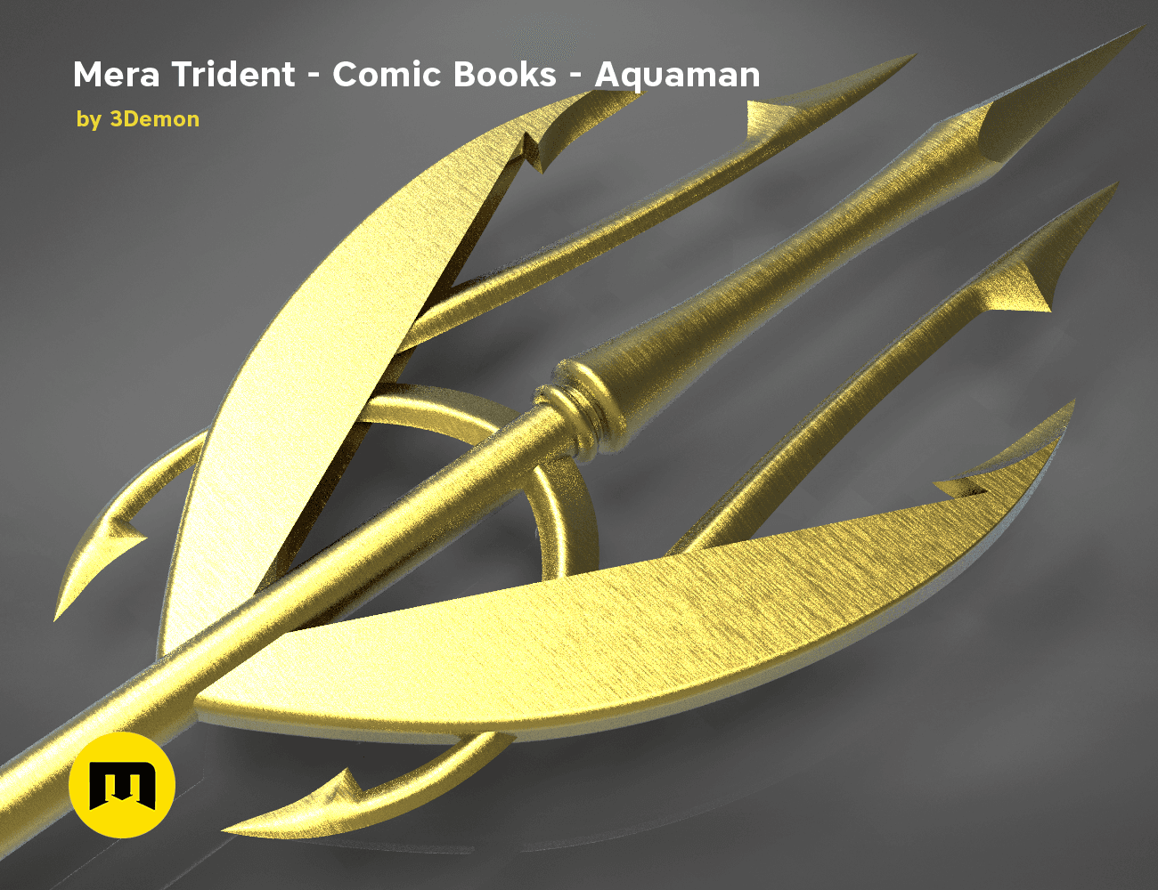 Mera’s Trident from the Aquaman comic books 3d model