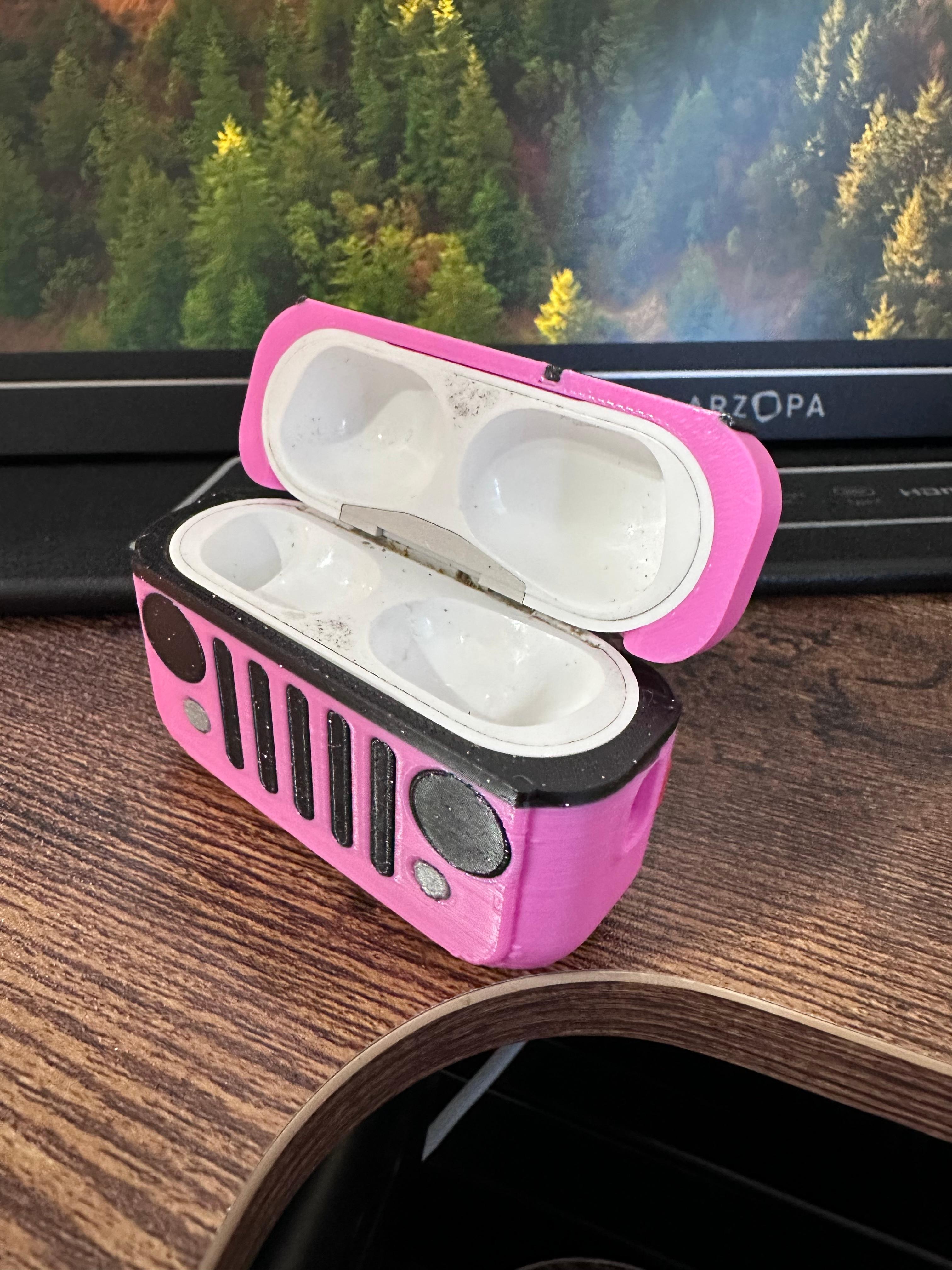 Jeep, WRANGLER, BARBIE JEEP, PINK, APPLE AIRPODS CASE - PROTECTIONS, CASE, COVER, APPLE, AIRPOD 3d model