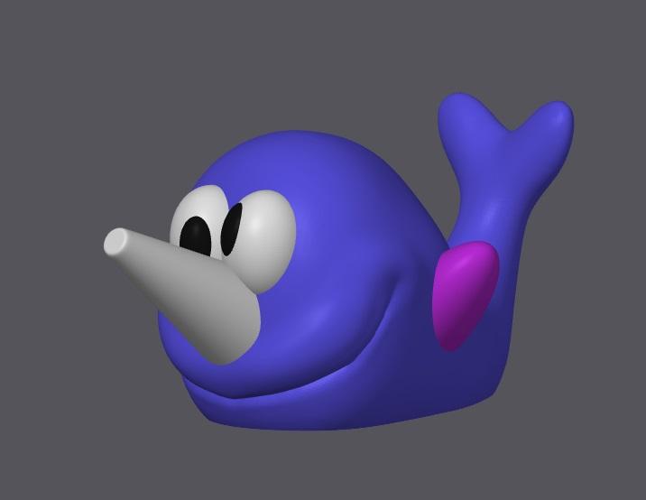 Funny Narwhal 3d model