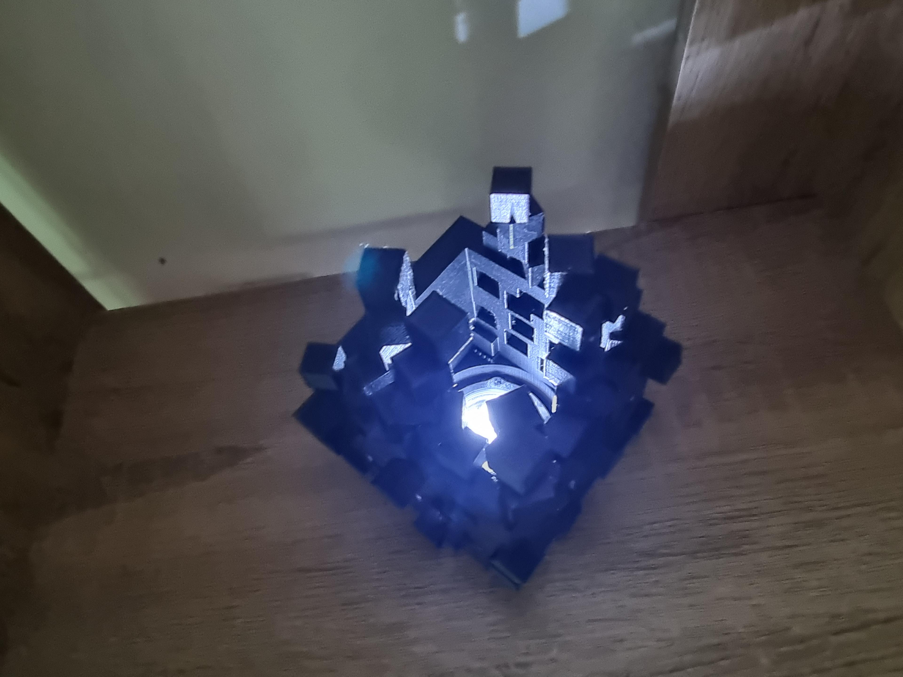 Cube Desktop Lamp Design 3d model