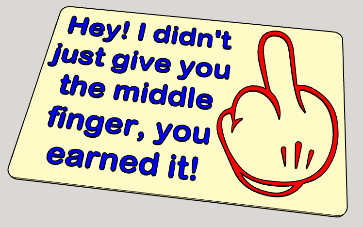 Middle Finger 3d model