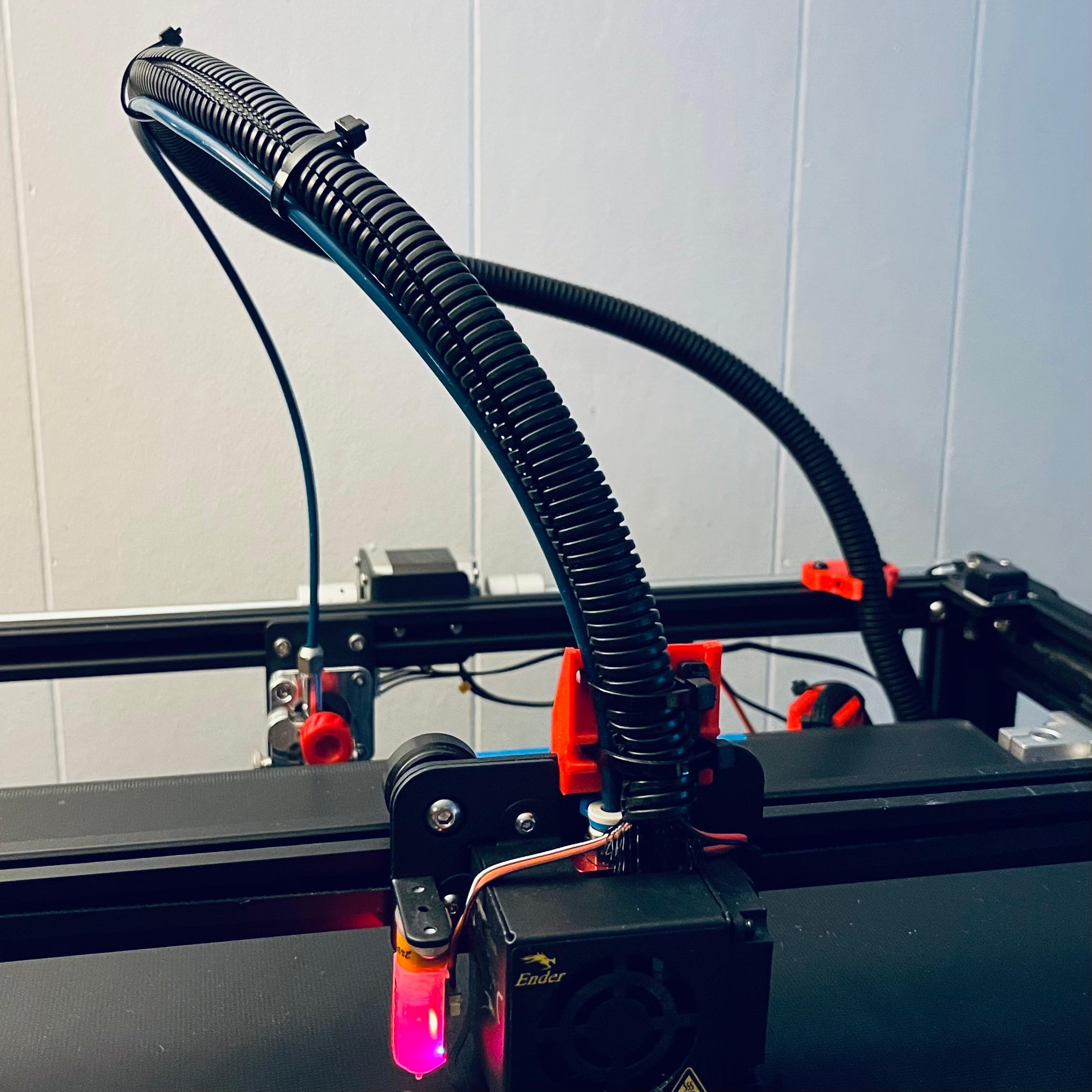 Ender5 Pro/Plus Hotend Strain Relief Remix 3d model