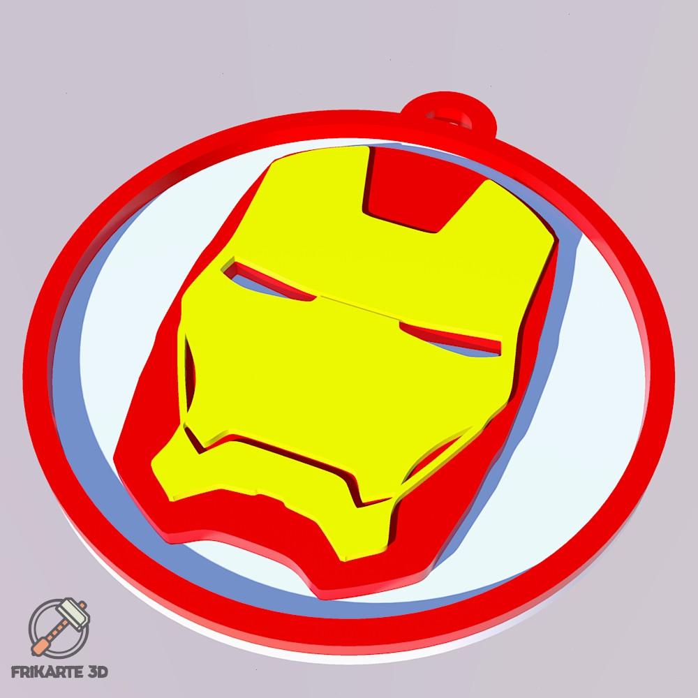 Iron Man Keychain 3d model