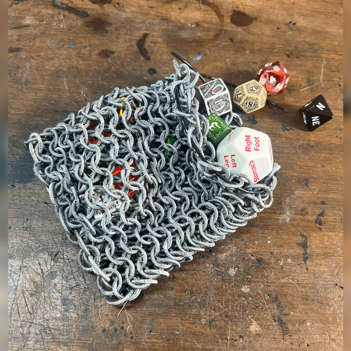 Chainmail Dice Bag 3d model