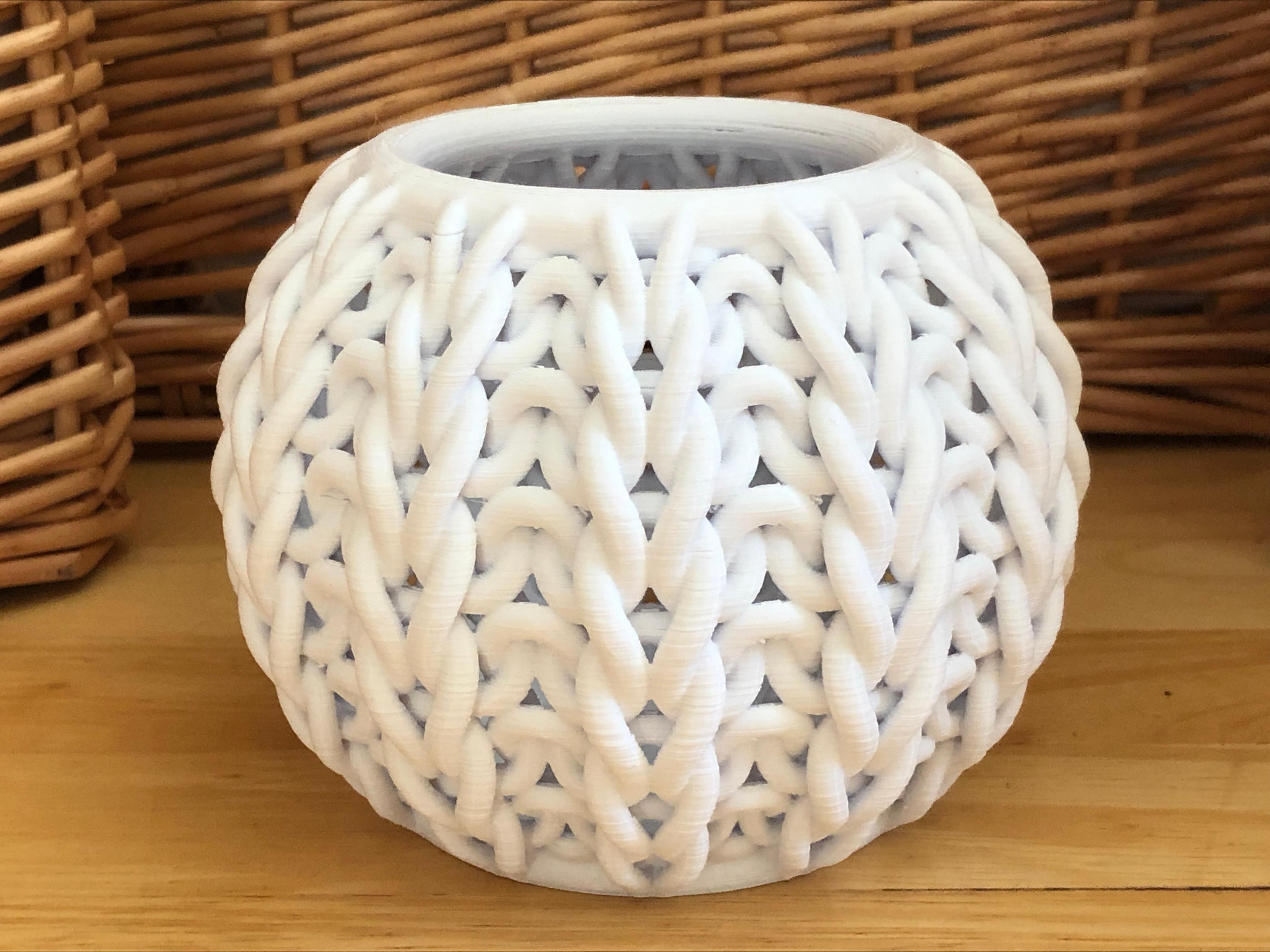 Rib Knit Round Bowl 3d model