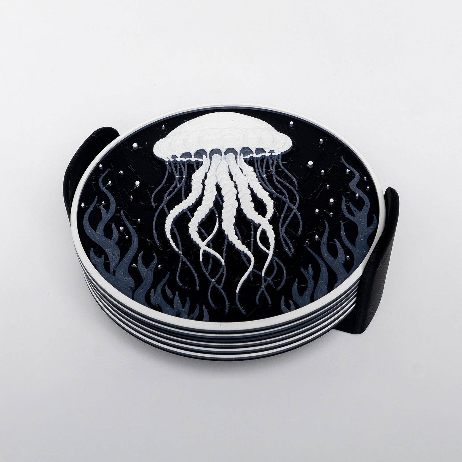 Ocean Wildlife Coasters 3d model