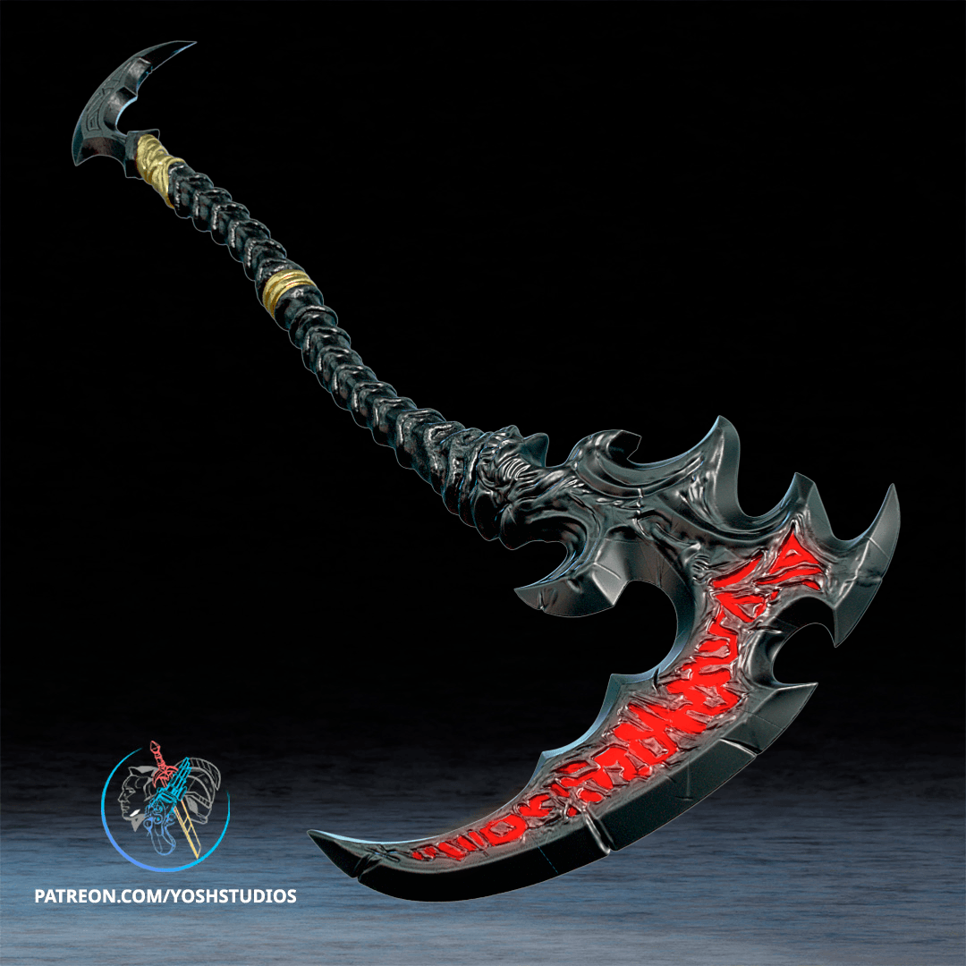 Death Knight Scythe 3D Printer File STL 3d model