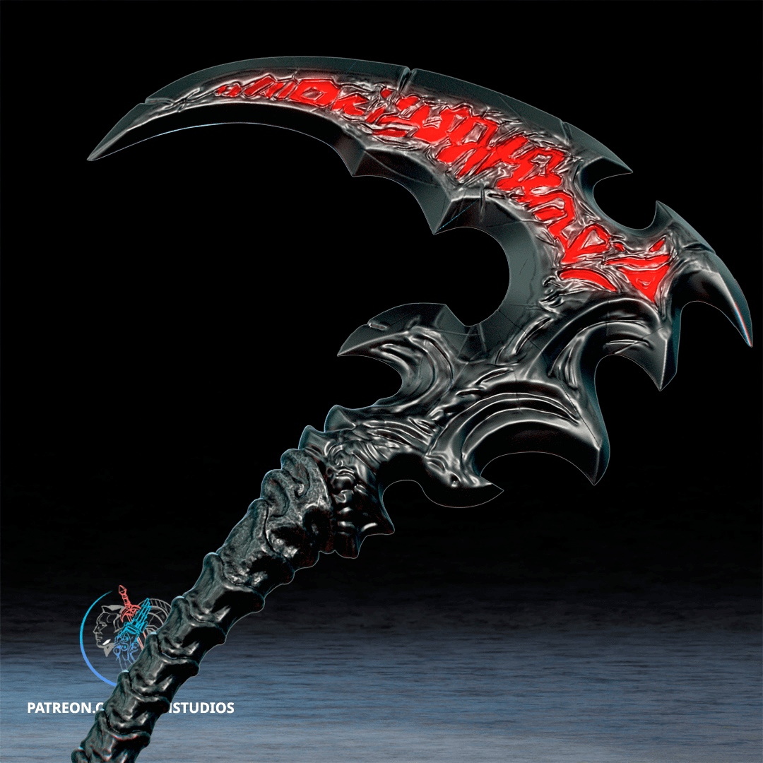 Death Knight Scythe 3D Printer File STL 3d model