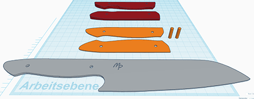 Santoku 3d model