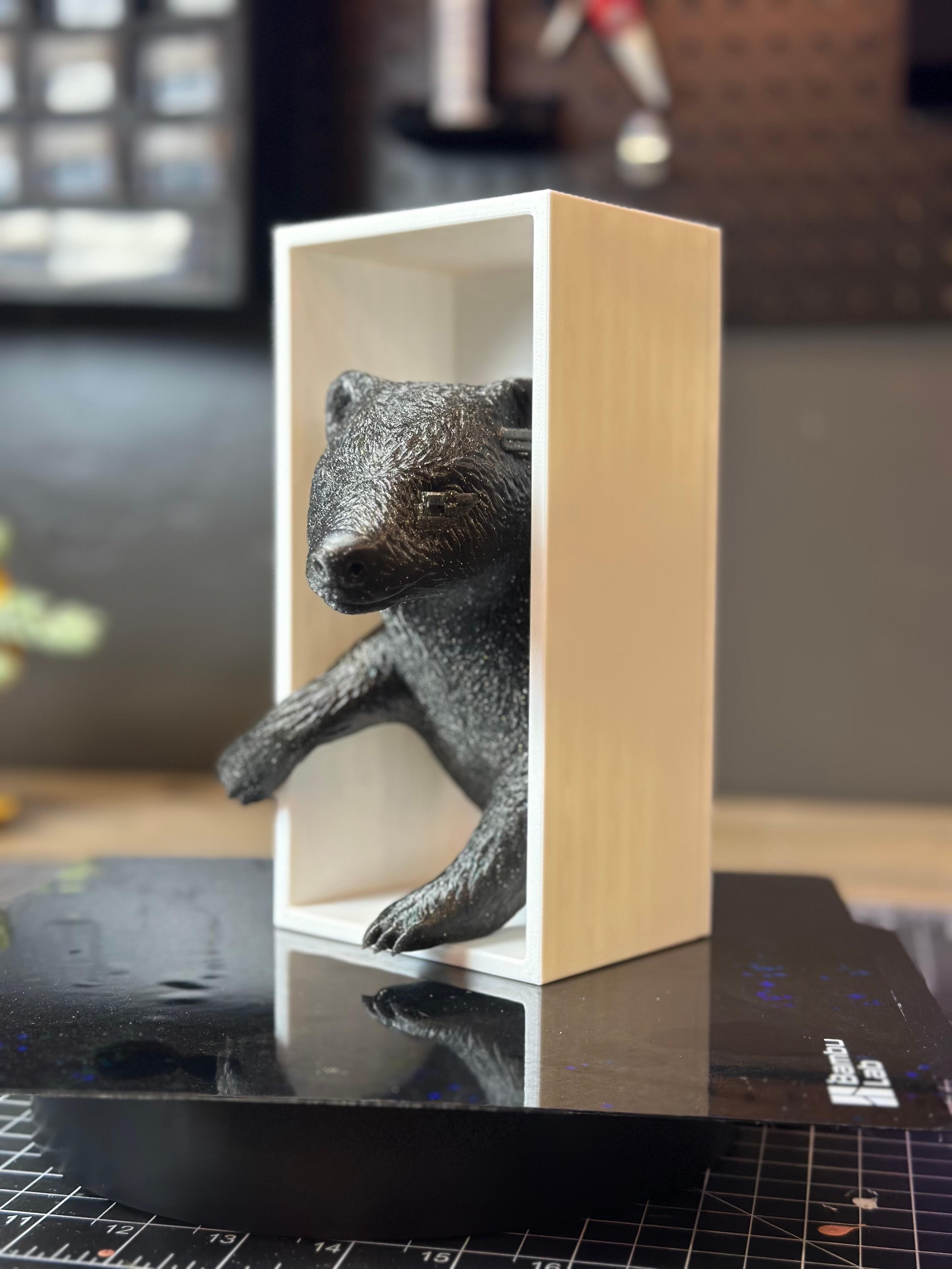 Badger Emerging- Hufflepuff Inspired Book Nook 3d model