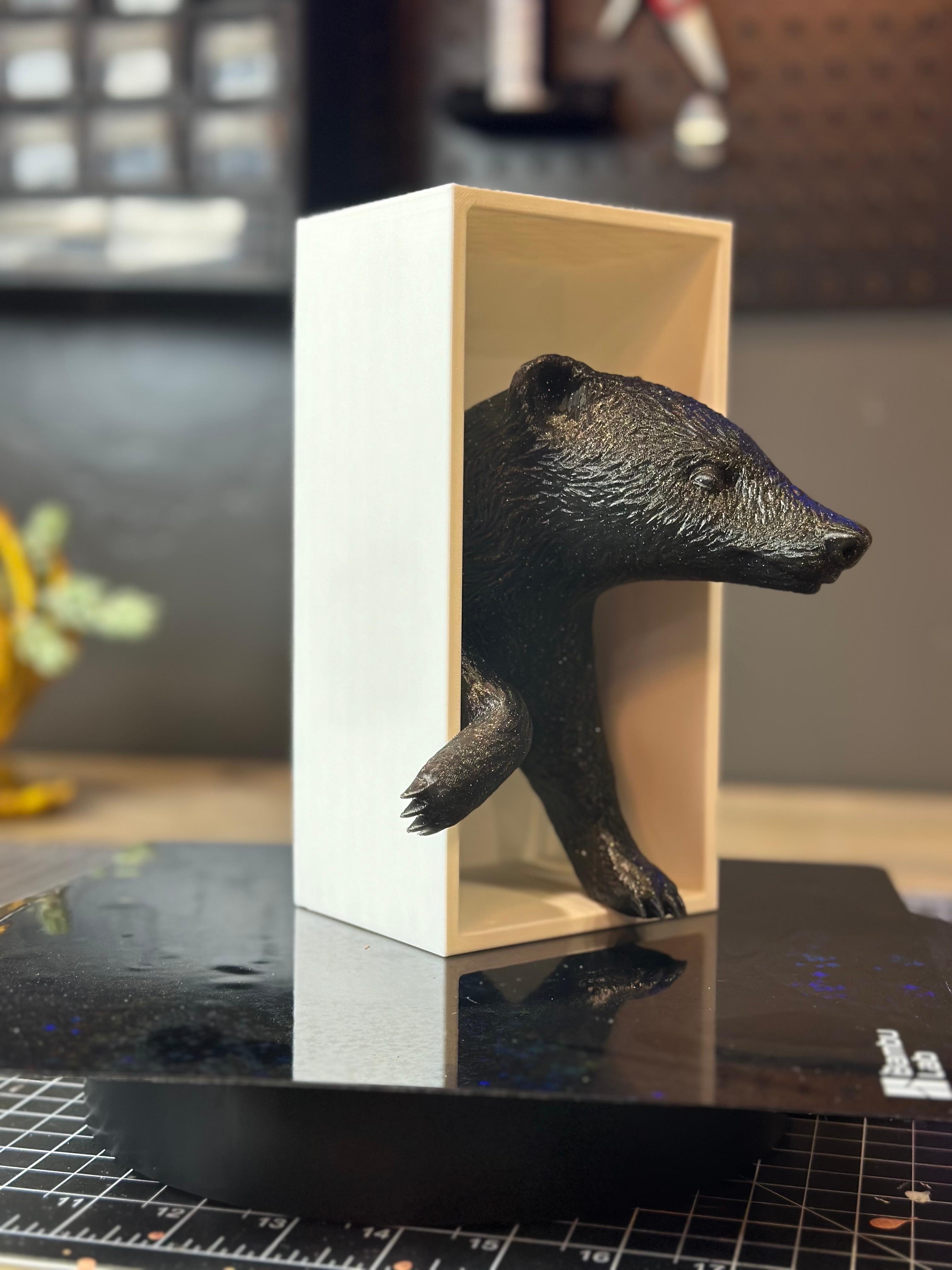 Badger Emerging- Hufflepuff Inspired Book Nook 3d model