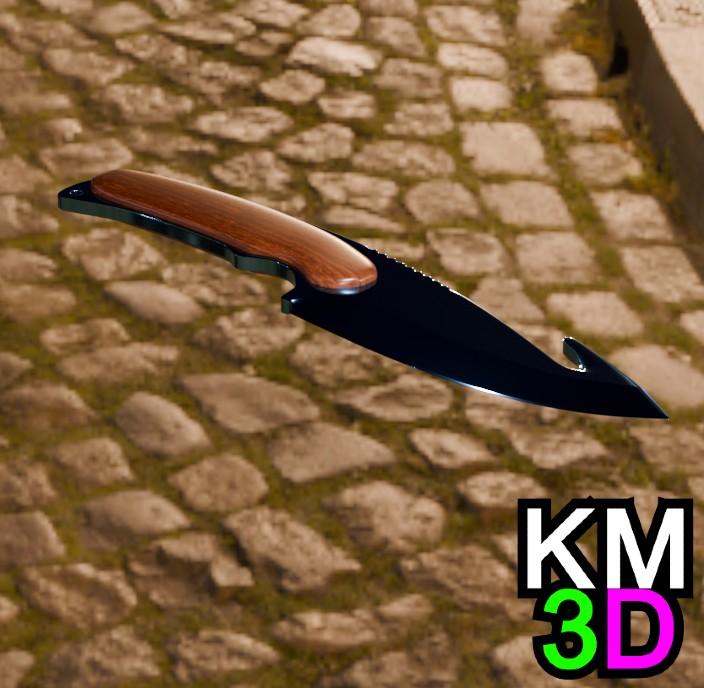 Gut knife CSGO 3d model